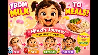 🥛From Milk to Meals | Nursery Rhymes & Kids Songs with Minki | Baby Songs for Toddlers | screenshot 3