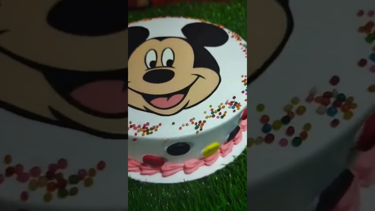 Mickey Mouse Cake 🎂 | Mickey Mouse Photo Cake | 