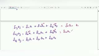 Lecture 8 - Tensors Identity matrix multiplied by a vector Indicial Notation