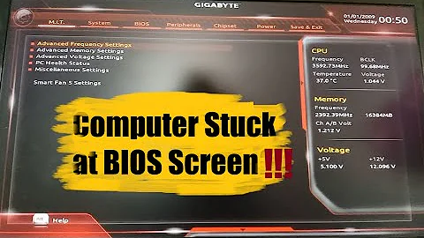 Computer Stuck at BIOS Screen(GIGABYTE) [SOLVED]