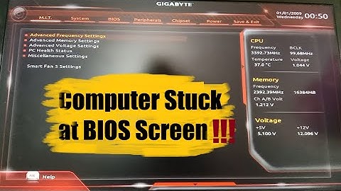 Computer Stuck at BIOS Screen(GIGABYTE) [SOLVED]