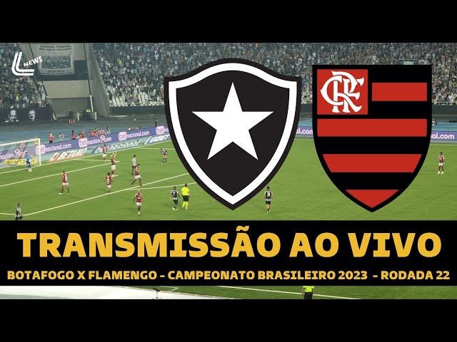 FLAMENGO X BOTAFOGO TRANSMISSÃO AO VIVO DIRETO DO NILTÃO - CAMPEONATO  BRASILEIRO 2023 - RODADA 22 