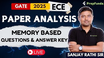 GATE 2025|| EC ||Paper Analysis|| Memory Based Questions & Answers #gatepaperanalysis #gateec