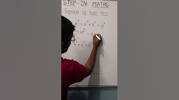 sum of squares of even no.s