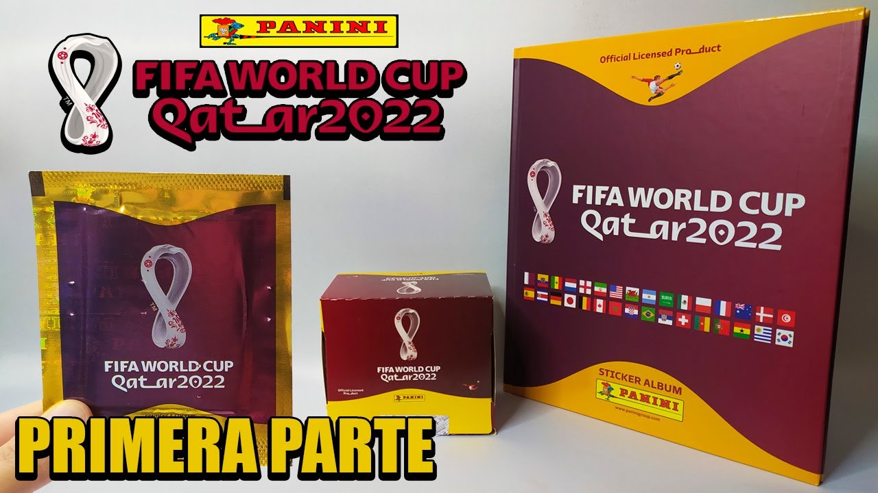 Abriendo cajita y album tapa dura MUNDIAL QATAR 2022 (version