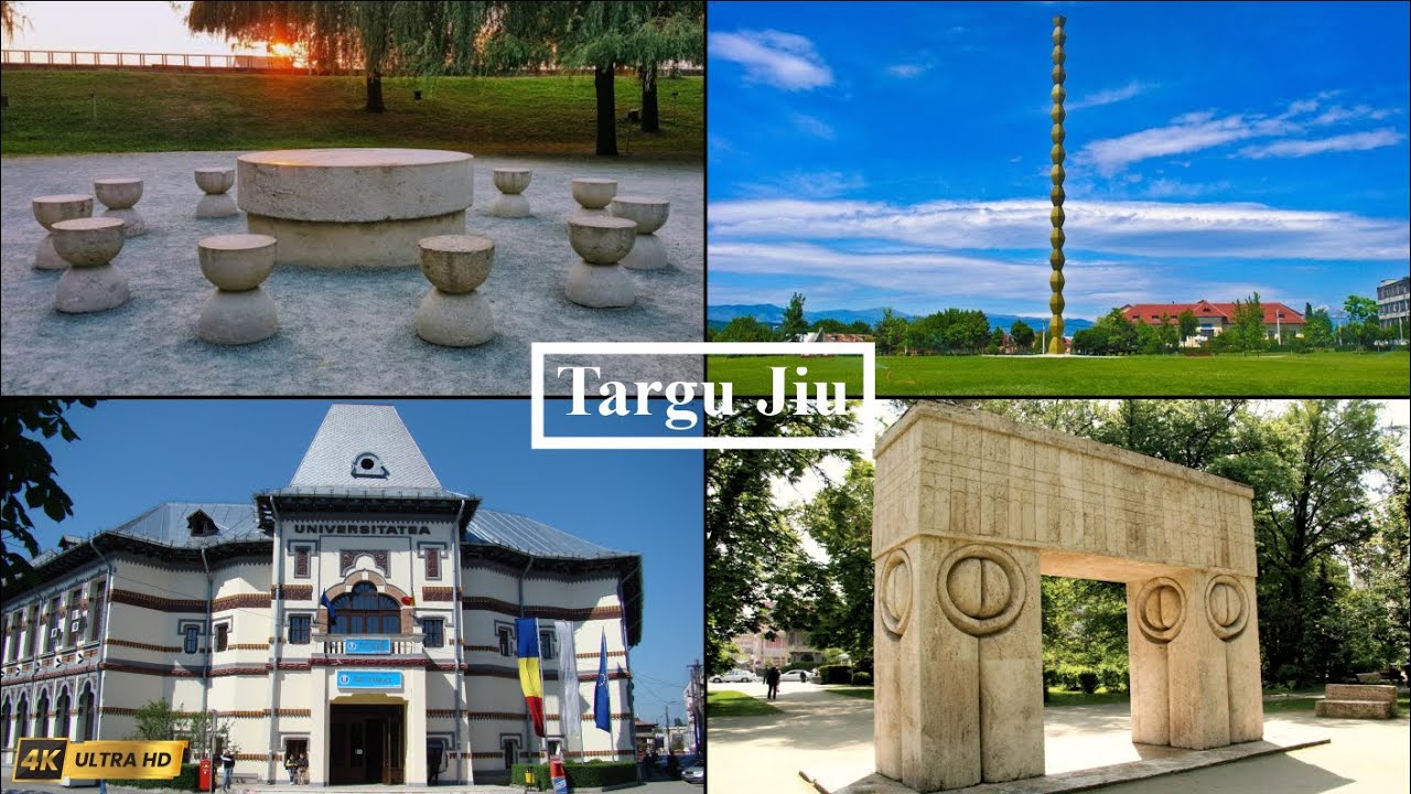 Targu Jiu Romania 4k Walking Tour Revealing Brancusi's Wonders