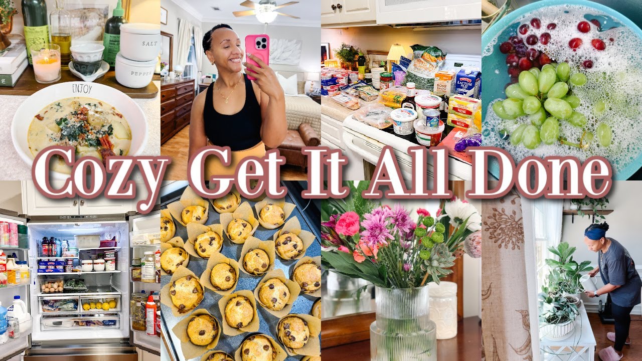 Cozy Get It All Done Vlog | Cleaning, Baking, Aldi Haul & Zuppa Night