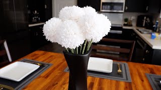 See These Flowers Up Close | Artificial Flowers Chrysanthemum Ball Flowers Bouquet 10pcs