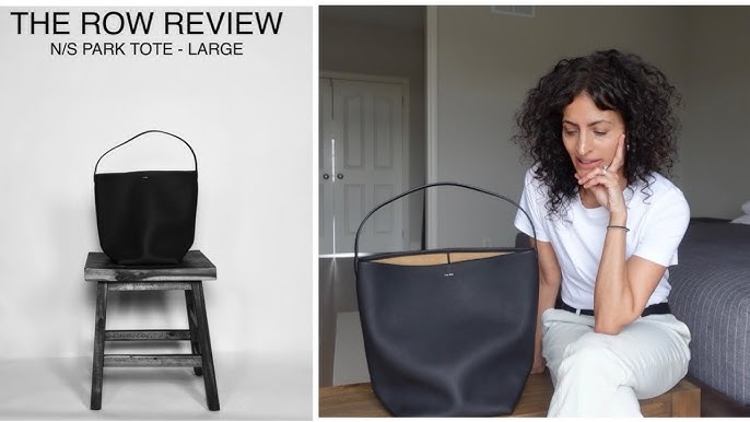 REVIEW - The Row medium leather N/S Park tote review. Size, price, and  styling. 
