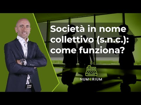 Video: Cos'è Una Società In Nome Collettivo Come Società?