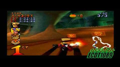 Crash Team Racing [Playthrough] Part 3: Mystery Caves (Trophy Race)