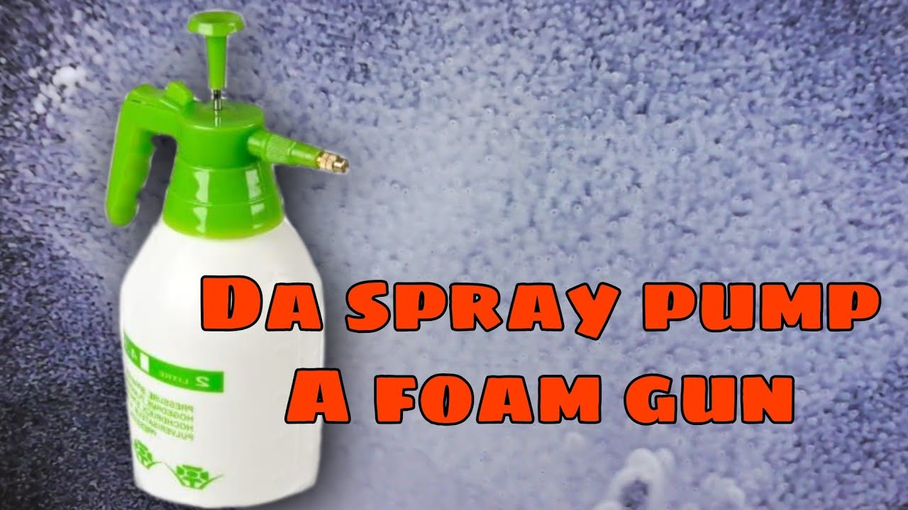 Foam gun manuale - modifica pompa da giardino