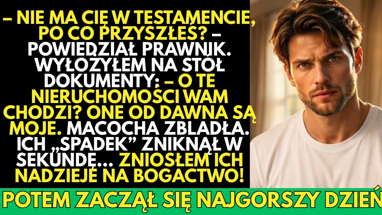 Myśleli, że mogą mnie WYMAZAĆ z testamentu—dopóki nie zobaczyli dokumentów, które ODWRÓCIŁY wszystko