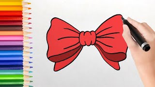 How to draw a cartoon bow tie