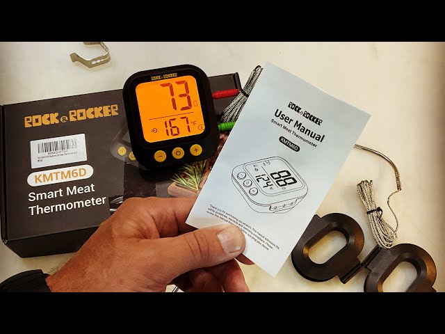 6 Probe Smart Meat Thermometer With 500' Bluetooth! / Honest Review of The  Rock & Rocker! 