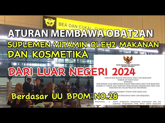 ATURAN BARANG BAWAAN PENUMPANG PESAWAT DARI LUAR NEGERI APRIL 2024 class=