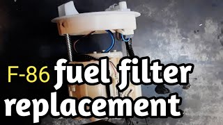 Toyota F86 intank fuel filter replacement