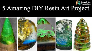 5 MOST Amazing DIY Christmas Ideas from Epoxy RESIN. SIMPLE Tutorial \/ Resin Art \/ Part 4