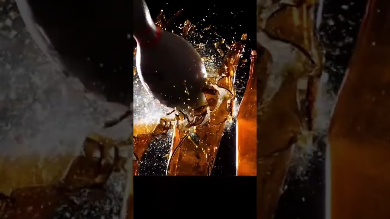 🍷 wine bottle breaking 