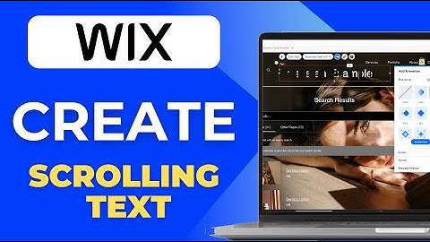 How To Create Scrolling Text On Wix  No Coding Experience Needed