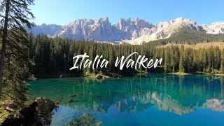 4K | LAKE CAREZZA Walking Now | DOLOMITES | 카레자 호수 산책