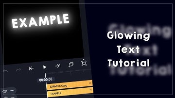 GLOWING TEXT TUTORIAL | alightmotion |