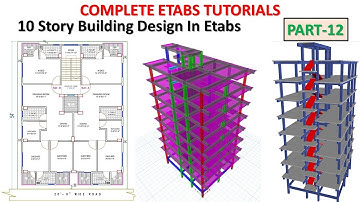 12. Etabs 2020 Tutorials | 10 storey building design in etabs v20 | Story Drift & Drift Ratio Check