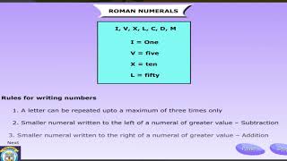Class 4 Math Ch 2 Roman Numerals
