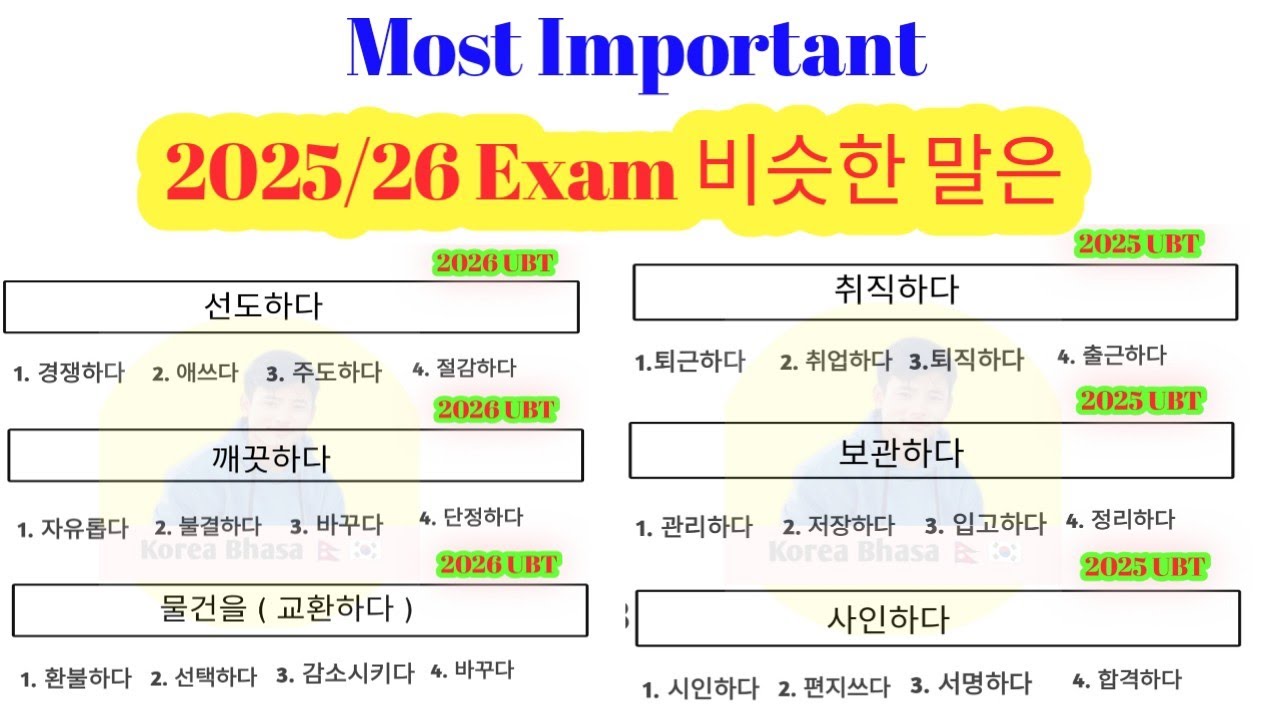 2025 / 26 Most important 비슷한 말은 | एकदमै महत्त्वपूर्ण छ| Korean language in Nepali 