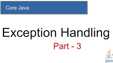 #38 - A2A LEARNER || Core Java - Exception Handling - Part-3