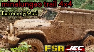 Minalungao Trail Extremely Mud with TEAM FSR Jeep Wrangler Toyota FJ CRUISERS Jeep Willys BJ40