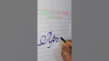 April in cursive writing | month name calligraphy | #shorts #calligraphy