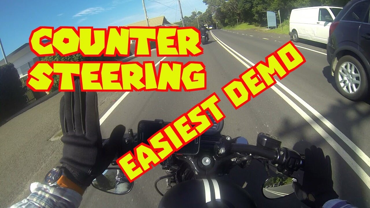 HOW TO: Motorcycle Counter Steering. by BOMBER - YouTube