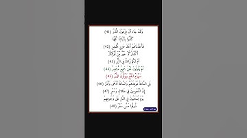 سورة القمر - سورة 54 - اية 48 - 41