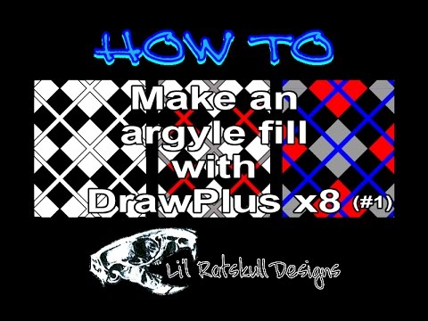 DrawPlus Tutorial Video - How To Make an Argyle Fill #1 / Step by Step