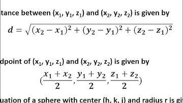 Honors PreCalc: 10.1 - The 3-Dimensional Coordinate System