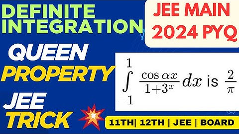 If the value of the integral -1 to 1 cosalphax/(1+3^x) dx is 2/pi. Then a value of alpha is | JEE