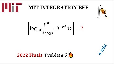 MIT Integration Bee 2022: Problem 5 Finals [VERY HARD]