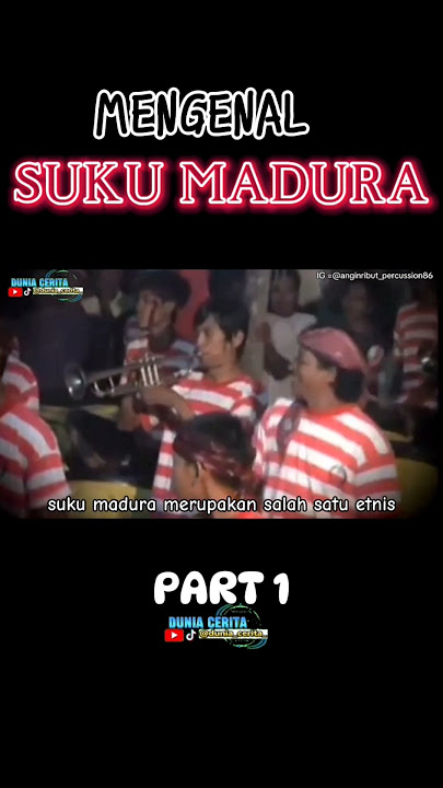 SEJARAH TRADISI ASAL USUL SUKU MADURA | MENGENAL MASYARAKAT MADURA | SUKU MADURA PART 1 #madura