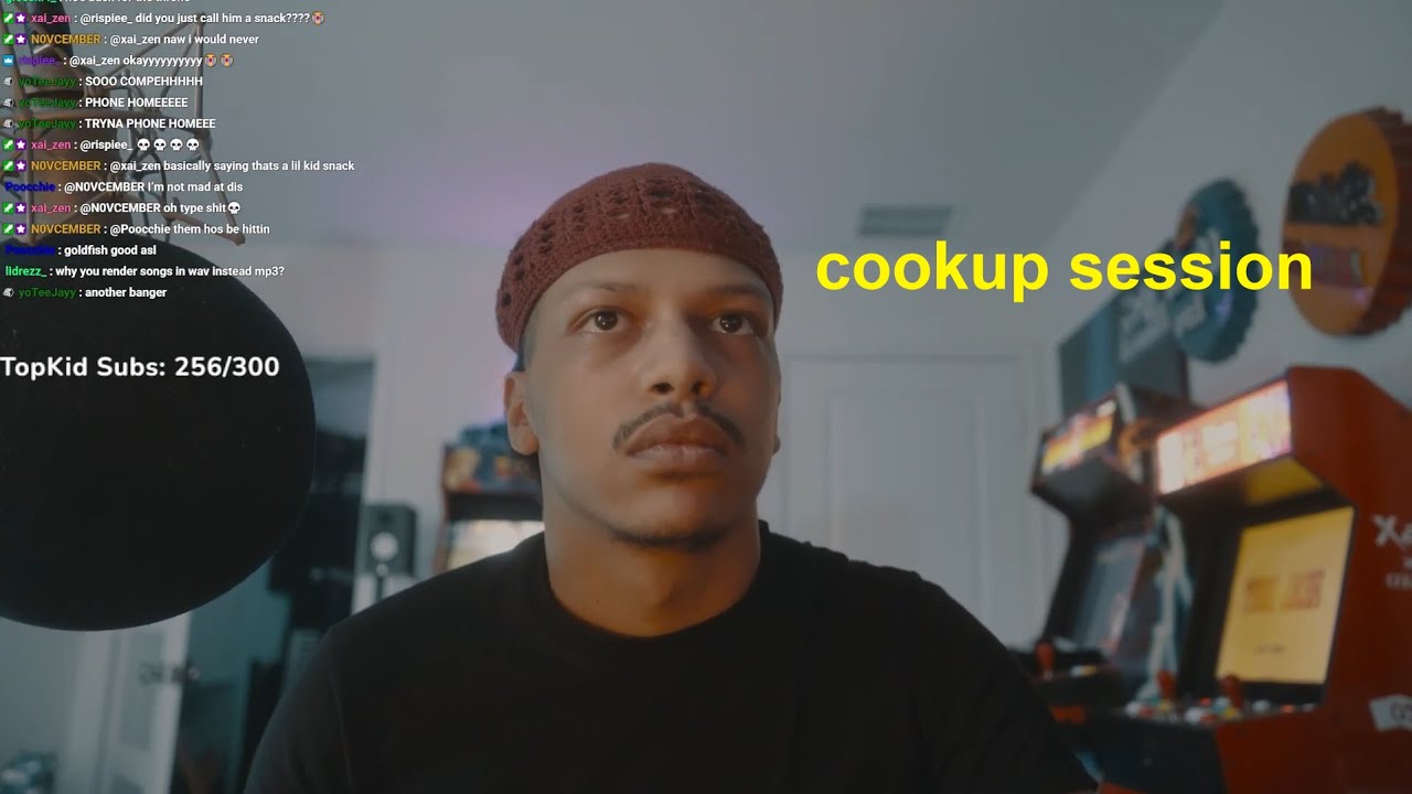 Jace! cooks up a beat and records on it