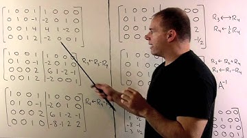 Inverse of 4x4 Matrix Using Row Operations