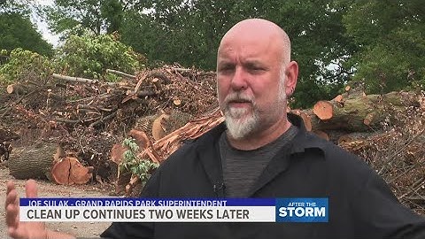 Storm clean up continues two weeks later
