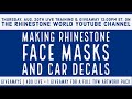 TRW LIVE Training &amp; Giveaway | Rhinestone Face Masks and Car Decals