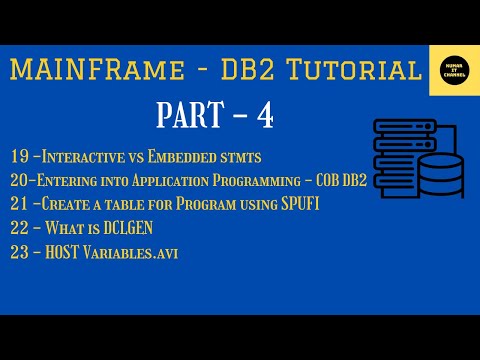 Mainframe DB2 Tutorial - Part 4 ( Refresher)