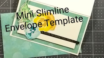 Mini Slimline Card and Envelope Template Tutorial with Jen-Velope Templates! + Lets Make a Card Too!