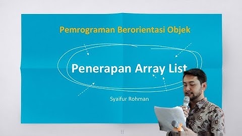 Penerapan Array dan Array List pada Java