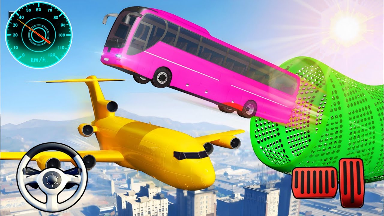 Crazy Ramp Bus Stunt Simulator 3D – Extreme Bus Stunt Driving Game ...