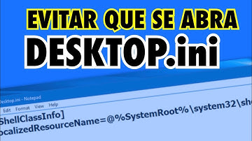 Cómo liminar DESKTOP.ini que se abre al iniciar Windows (Cualquier versión) ✅ SOLUCIÓN 🚨