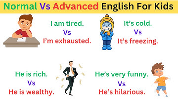 100 Normal English vs Advanced English Words | Improve Your Vocabulary | Learn English | Phrases