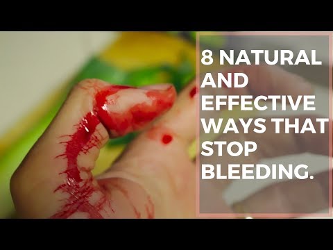8 natural and effective ways that stop bleeding.